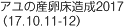 アユの産卵床造成2017（17.10.11-12）